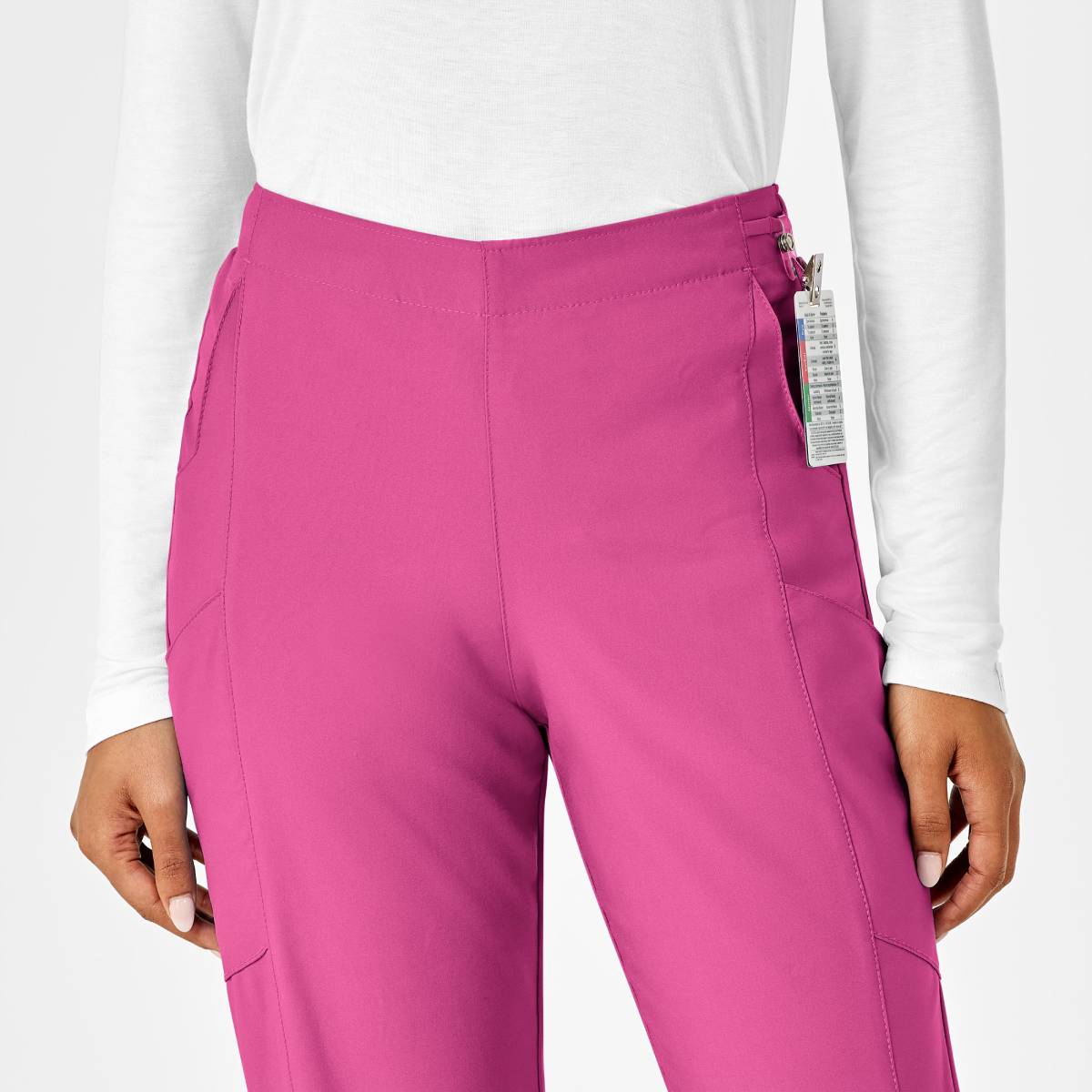 W123 WOMENS FLAT FRONT CARGO PANT | HOT PINK