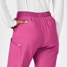 W123 WOMENS FLAT FRONT CARGO PANT | HOT PINK