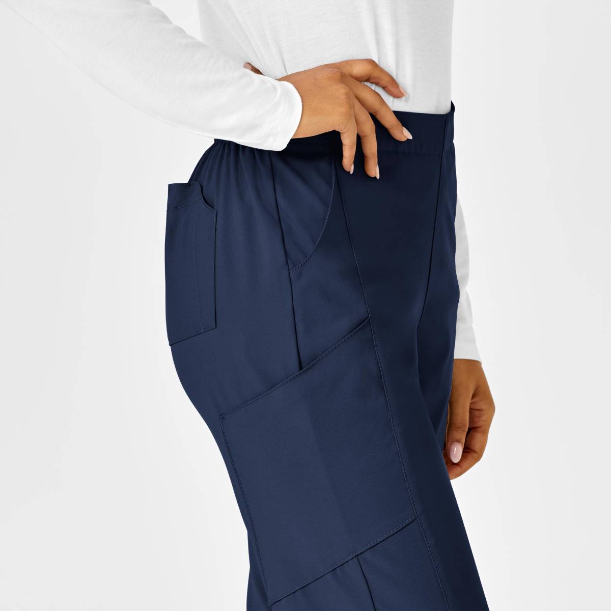 W123 WOMENS FLAT FRONT CARGO PANT | Navy