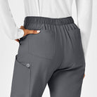 W123 WOMENS FLAT FRONT CARGO PANT | Pewter Grey