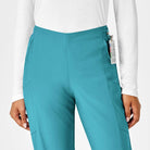 W123 WOMENS FLAT FRONT CARGO PANT | Teal