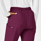 W123 WOMENS FLAT FRONT CARGO PANT | Wine