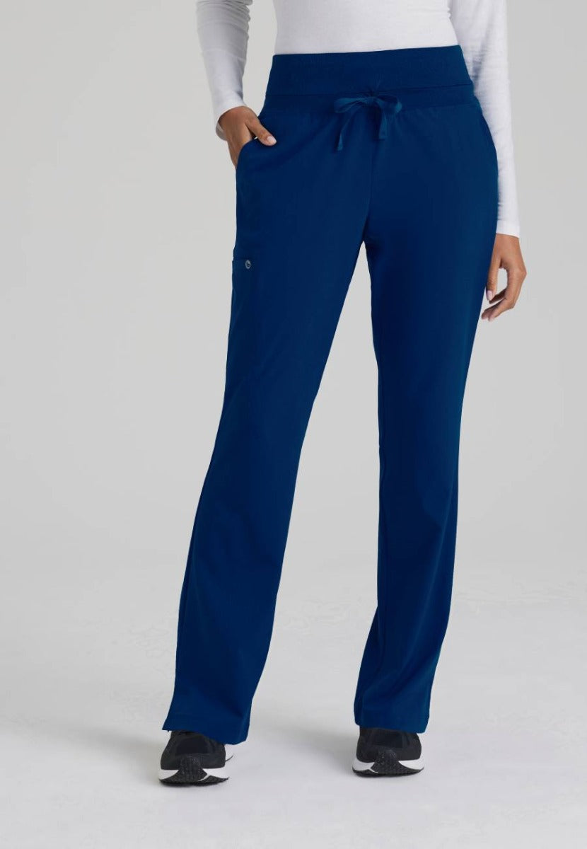 Barco One Female 5 Pocket Knitwaist Cargo Trousers  | NAVY