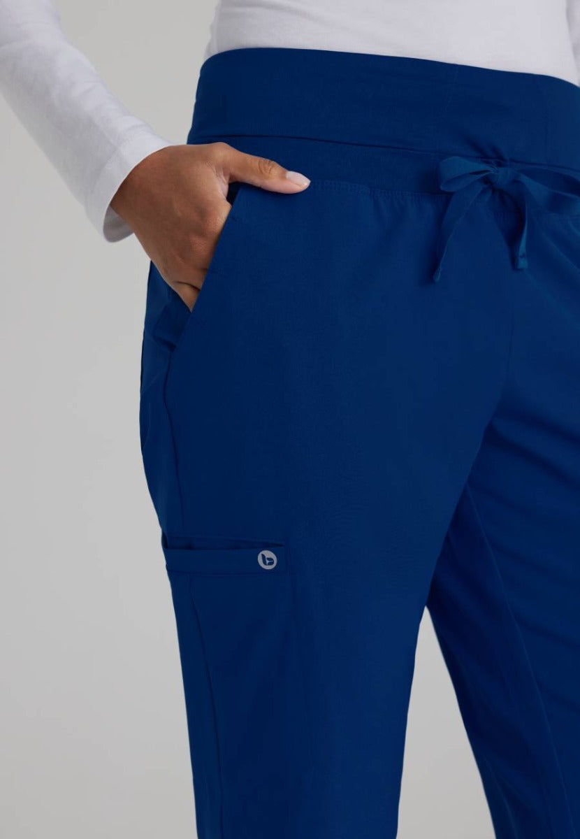 Barco One Female 5 Pocket Knitwaist Cargo Trousers  | NAVY