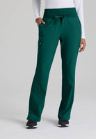 Barco One Female 5 Pocket Knitwaist Cargo Trousers  | Hunter Green