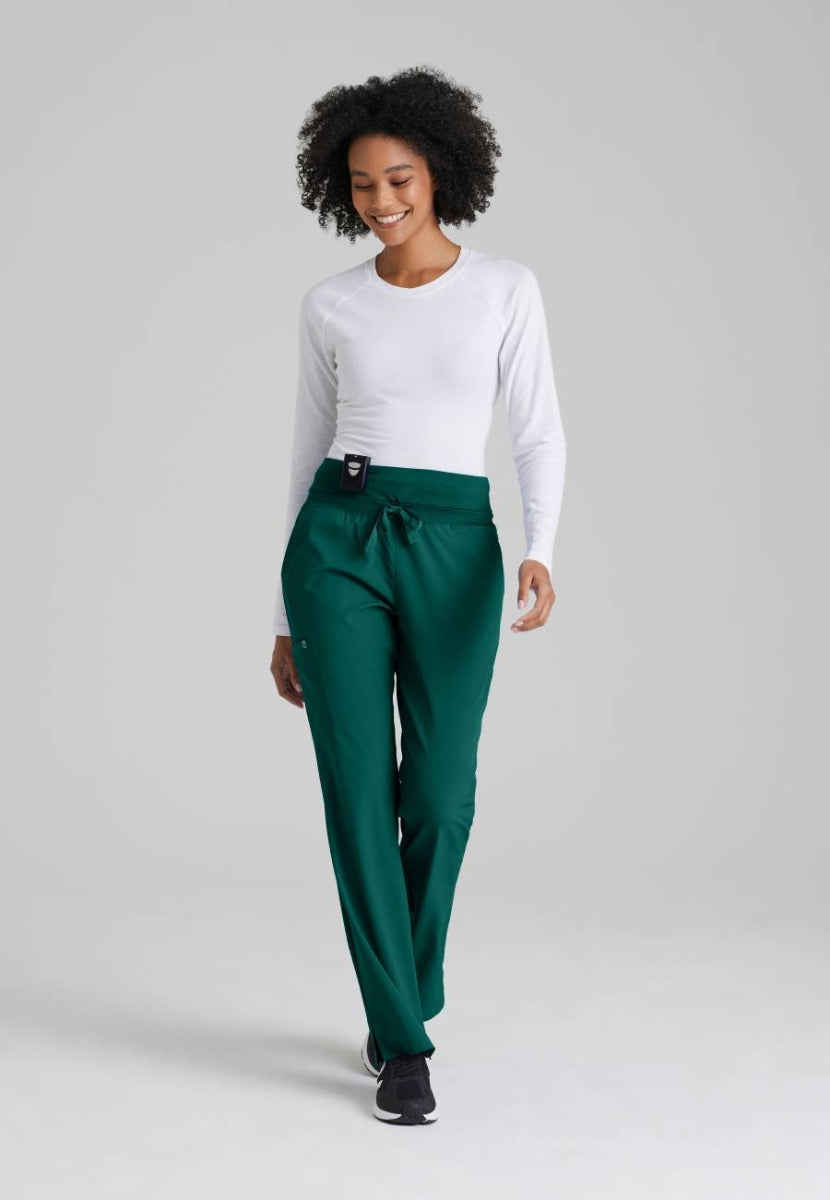 Barco One Female 5 Pocket Knitwaist Cargo Trousers  | Hunter Green