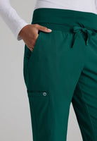 Barco One Female 5 Pocket Knitwaist Cargo Trousers  | Hunter Green