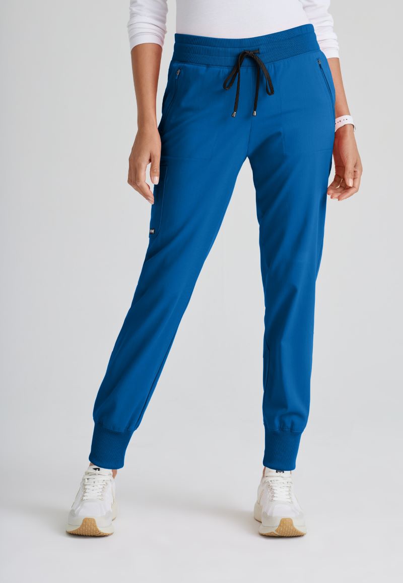 Grey's Anatomy Eden Women's 5-Pocket Cargo Jogger Scrub Pant | New Royal