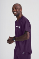 MATER PRIVATE NETWORK LOGO Skechers Male Structure V-neck top | Eggplant