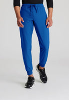 Skecher's Men's Jogger Scrub Pant with Drawstring Elastic Waistband and Cargo Pocket | New Royal