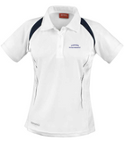 PHYSIOTHERAPY FEMALE POLO SHIRT WITH LOGO | WHITE/NAVY