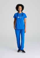 BARCO ONE FLUX FEMALE SCRUB TOP  | New Royal