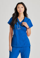 Barco Unify 4-Pocket V-Neck Scrub Top | New Royal