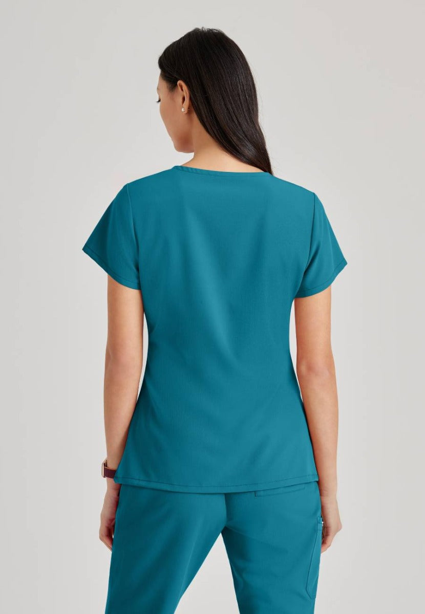 Barco Unify 4-Pocket V-Neck Scrub Top | Bahama