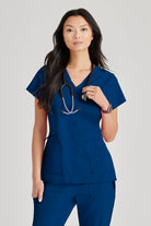 Barco Unify 4-Pocket V-Neck Scrub Top | NAVY