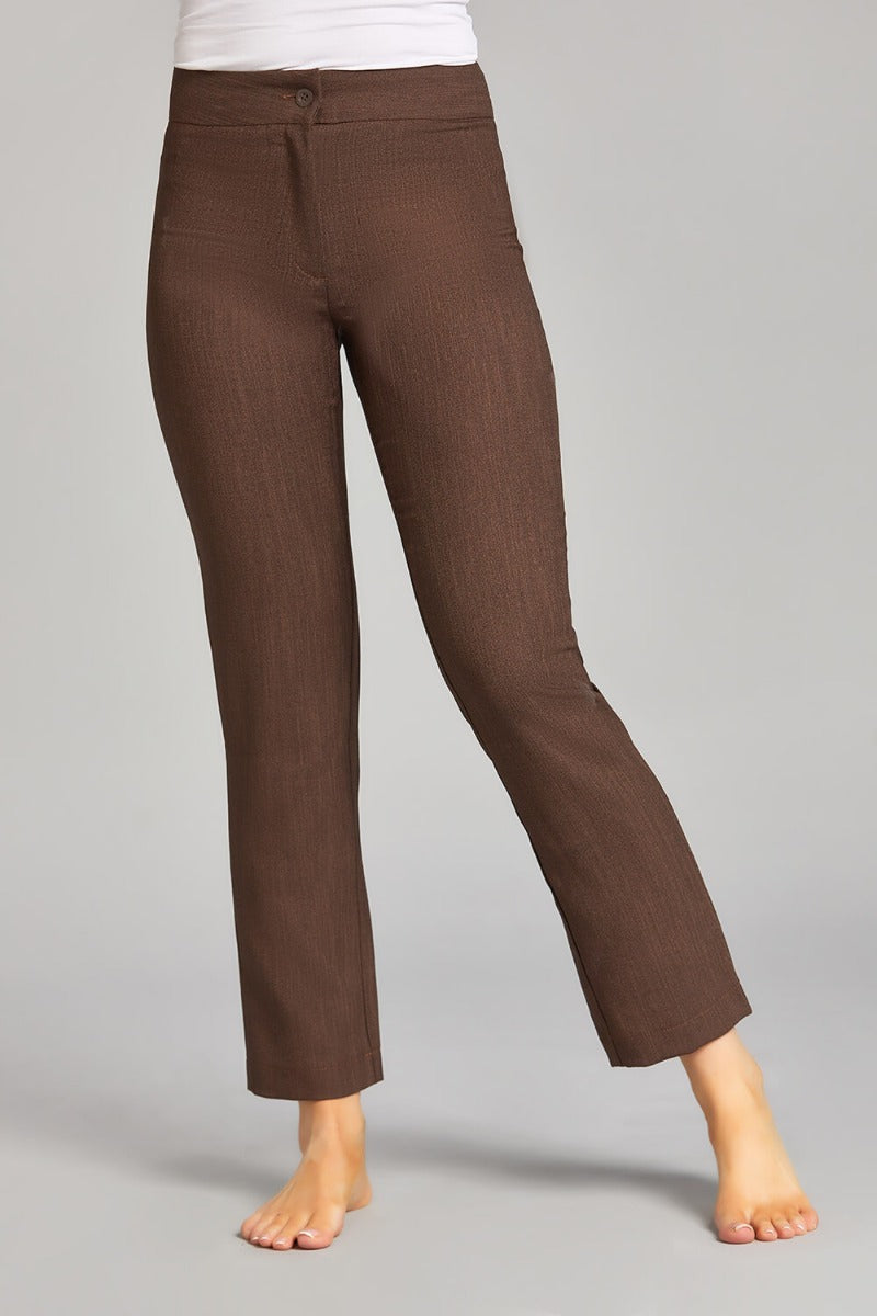 CLASSIC TROUSERS | BROWN LINEN