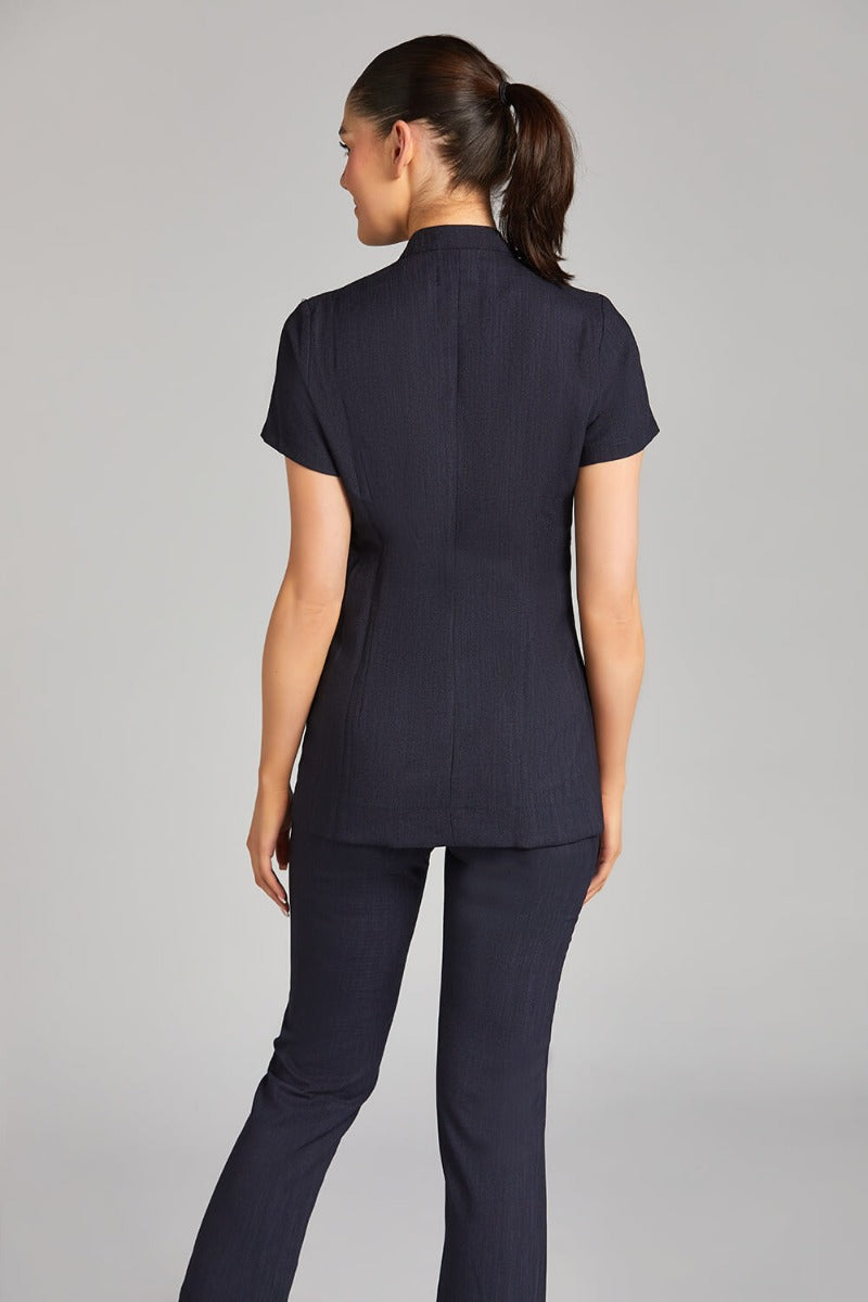 LILI SALON TUNIC | NAVY LINEN