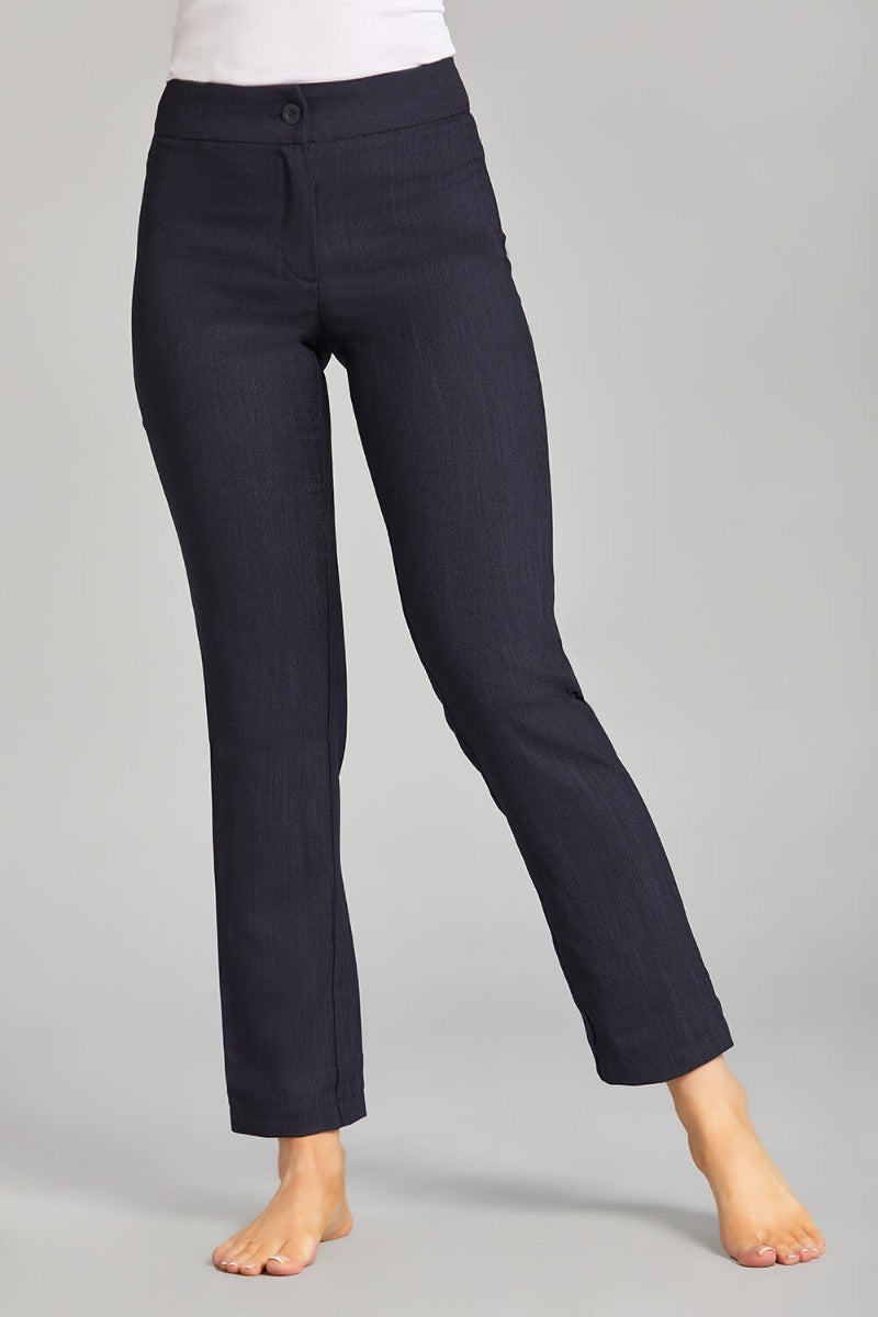 CLASSIC TROUSERS | NAVY LINEN