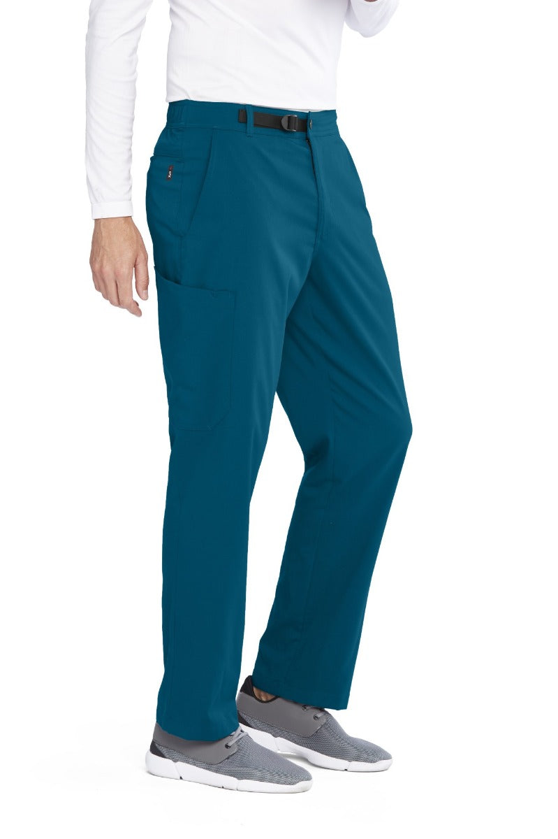 Grey's Anatomy Spandex Stretch Male 4 Pocket Cargo Scrub Pants | Bahama