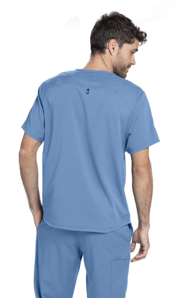 Grey's Anatomy Active Spandex Stretch Men's 3-Pocket V-Neck Scrub Tops | TRUE CEIL