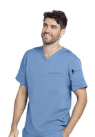 Grey's Anatomy Active Spandex Stretch Men's 3-Pocket V-Neck Scrub Tops | TRUE CEIL