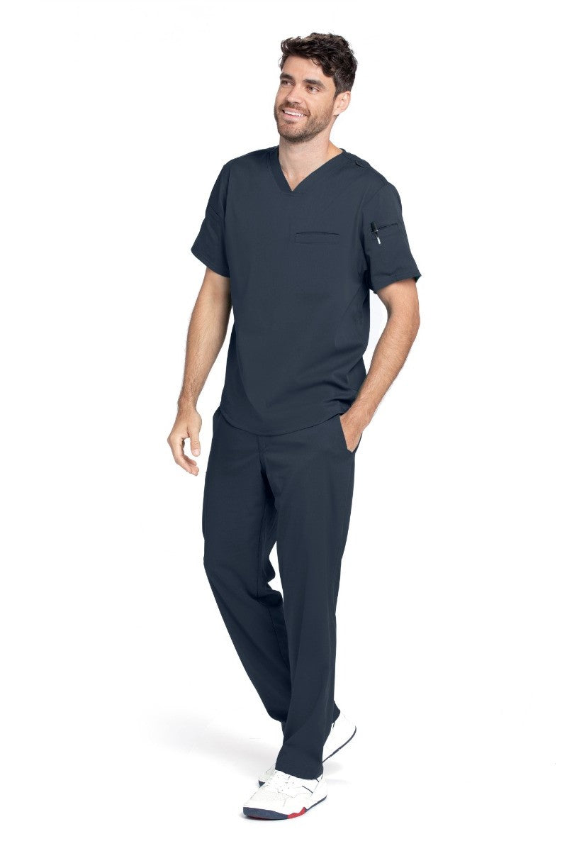 Grey's Anatomy Spandex Stretch Male 4 Pocket Cargo Scrub Pants | Steel