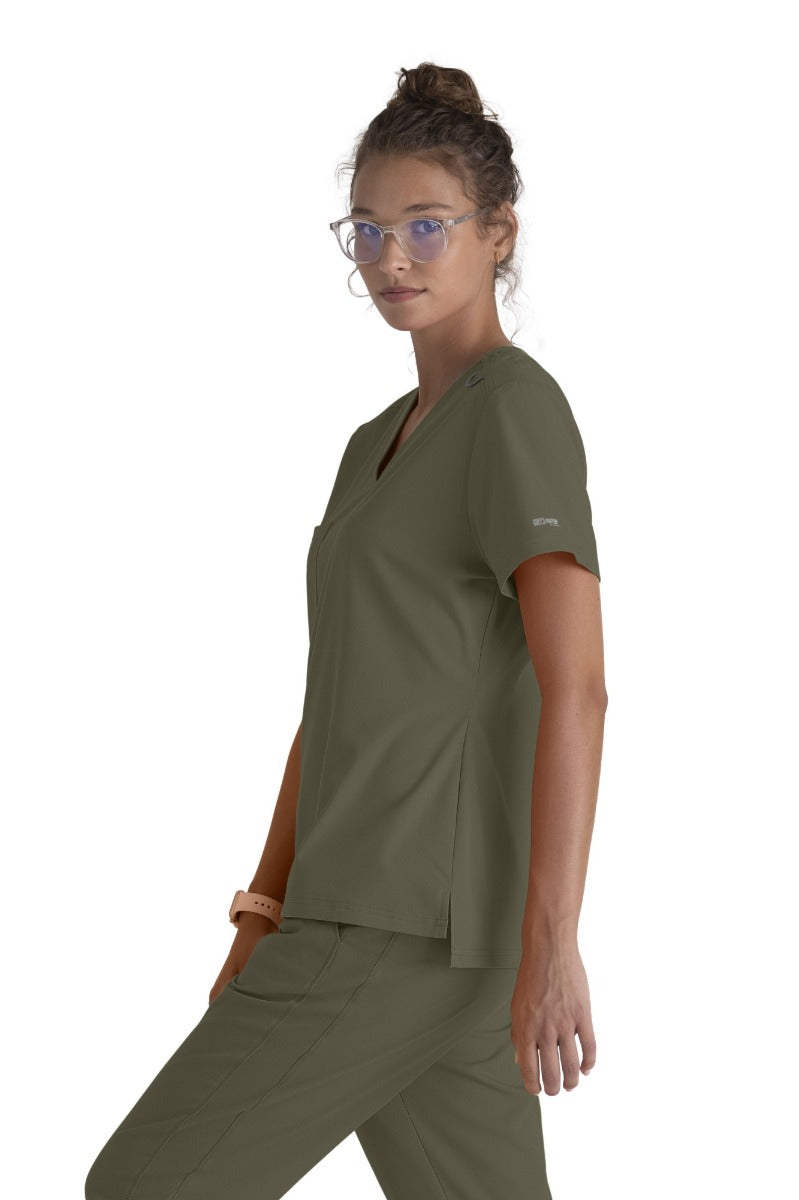 Grey's Anatomy Bree Tuck-in Scrub Top  | OLIVE