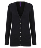 Ladies Cotton Acrylic V Neck Cardigan | NAVY