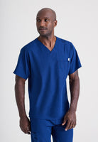 SKECHERS MALE STRUCTURE V-NECK TOP | NAVY