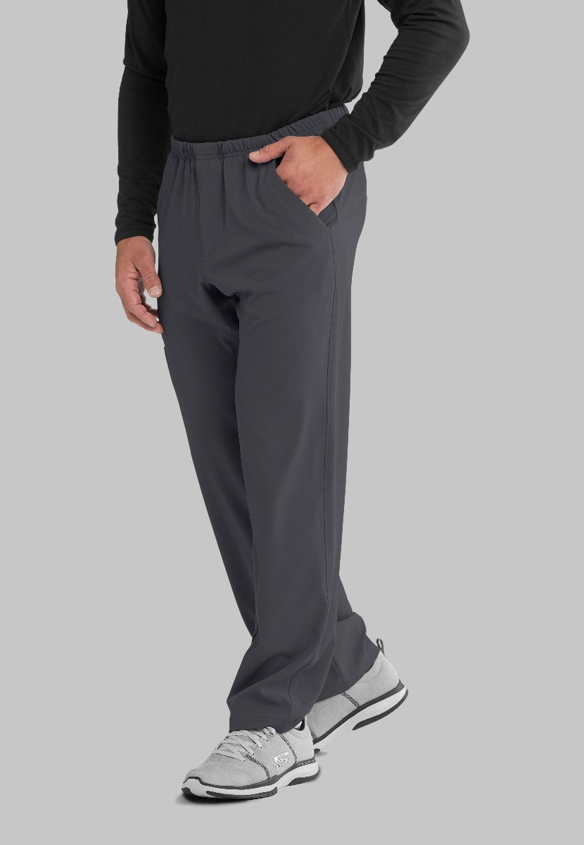 SKECHERS MALE STRUCTURE 4 POCKET ELASTIC WAISTBAND PANT | Pewter Grey