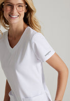 SKECHERS BREEZE 3-POCKET SHAPED HEM TOP | WHITE