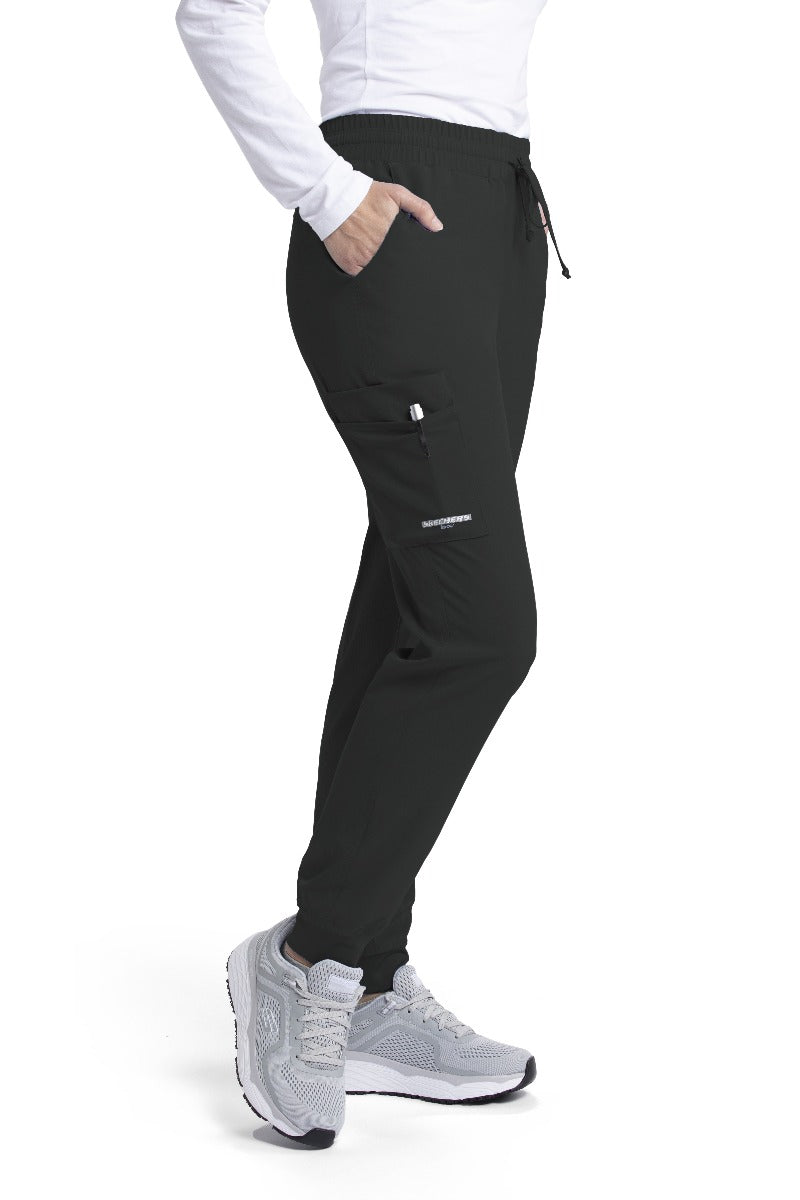 SKECHERS THEORY 4-POCKET WAISTBAND JOGGER PANTS  | BLACK